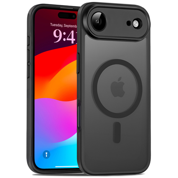 Matné pouzdro pro iPhone Air, pro MagSafe, s ochranou fotoaparátu, matně černé