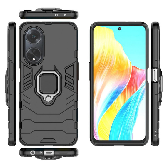 Pouzdro pro Oppo A98 5G, Kickstand Ring, černé