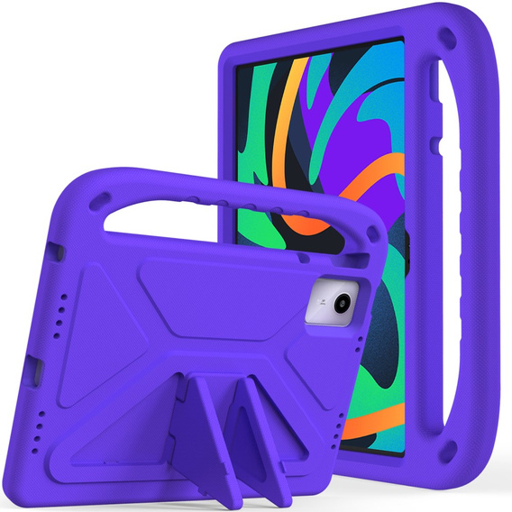 Dětské pouzdro pro Lenovo Tab M11, dětské pouzdro s rukojetí, fialové