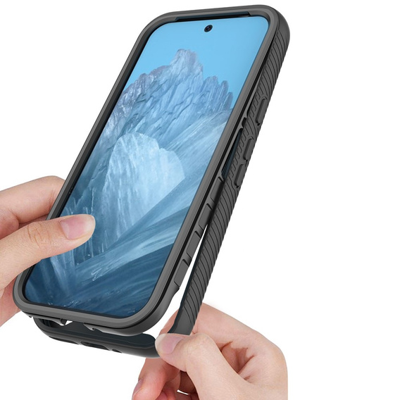Pouzdro pro Google Pixel 9 / Google Pixel 9 Pro, Shockproof, s fólií na displej, pro MagSafe, černé