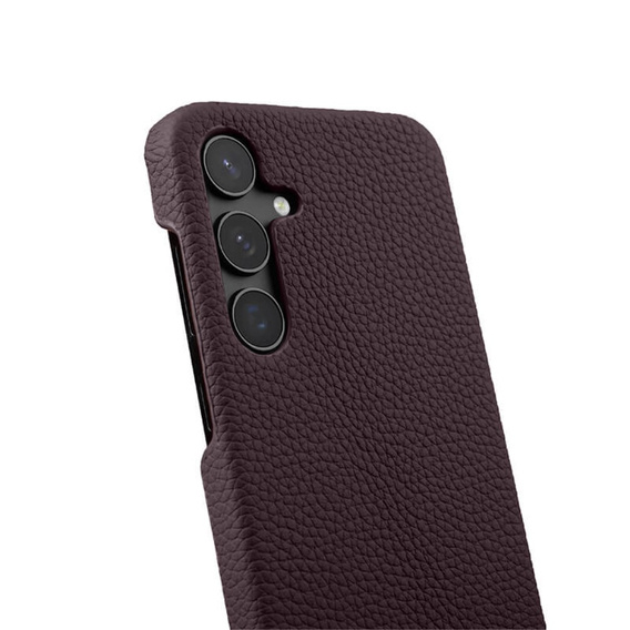 Pouzdro MELKCO pro Samsung Galaxy S24, kožené, fialové