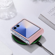 Pouzdro Dux Ducis pro Samsung Galaxy Z Flip7 5G, Bri, růžové