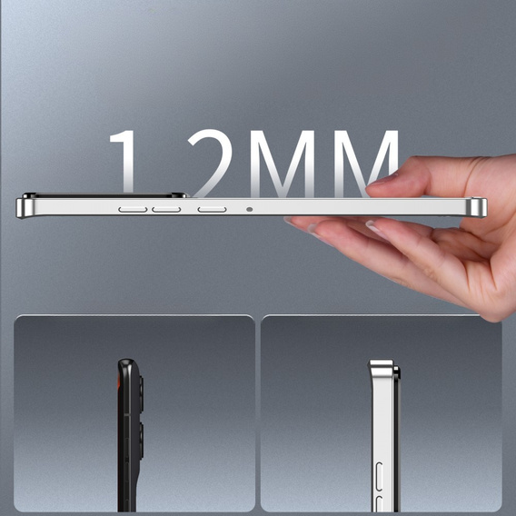 Ochranné pouzdro na fotoaparát pro Motorola Edge 50 Pro 5G, CamShield MagSafe, stříbrné