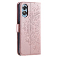 Klopové pouzdro pro Oppo A17, Mandala, růžové rose gold