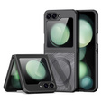 Pouzdro DuxDucis pro Samsung Galaxy Z Flip7 FE / Z Flip6, Aimo case, pro MagSafe, transparentní / černé