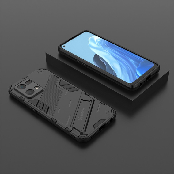 Pouzdro pro Oppo Reno7 4G, Military kickstand, modré
