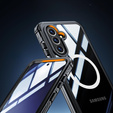 Pouzdro pro Samsung Galaxy A36 / Samsung Galaxy A56, Shockproof, se sklem, pro MagSafe, černé