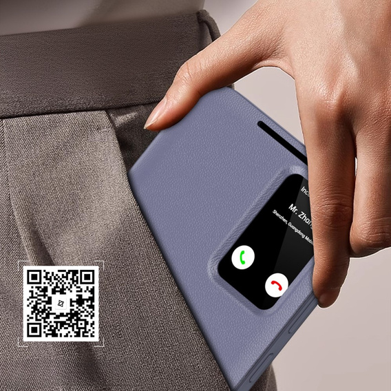 Flipové pouzdro pro Samsung Galaxy S23 FE, Smart View Wallet, levandulové
