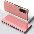 Pouzdro pro Xiaomi Redmi Note 11 / 11S, Clear View, růžové rose gold