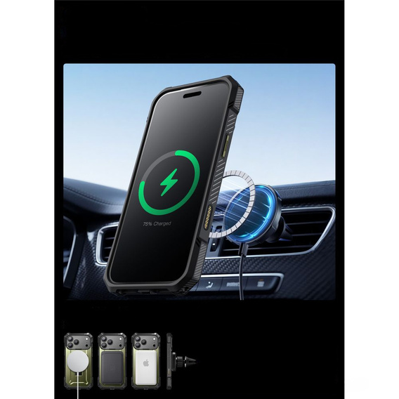 Pouzdro Supcase pro iPhone 17 Pro Max, Unicorn Beetle Grip Mag, Guldan