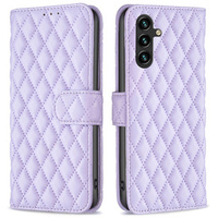 Klopové pouzdro pro Samsung Galaxy A05s, Wallet, BINFEN COLOR, fialové