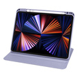 Pouzdro pro iPad Pro 11" 2022/2021/2020 (4/3/2 gen.), s prostorem pro stylus, otočné o 360°, fialové