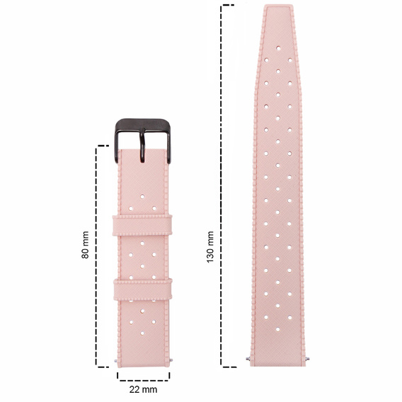 ERBORD Univerzální 22mm silikonový řemínek