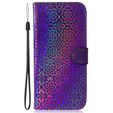 Klopové pouzdro pro Oppo A17, Wallet mandala, fialové