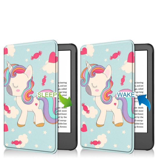 Pouzdro pro Kindle 11, Smartcase, unicorn