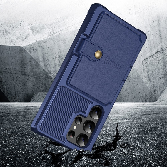 Pouzdro pro Samsung Galaxy S25 Ultra, Card Holder Kickstand, černé