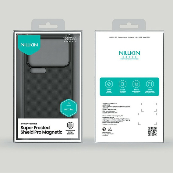 Pouzdro NILLKIN Frosted Shield Pro MagSafe pro Xiaomi 17 Pro Max, černé