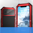 Pancéřové pouzdro pro iPhone 16E, R-JUST, červené
