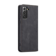 Pouzdro CASEME pro Samsung Galaxy S21 FE, Leather Wallet Case, černé