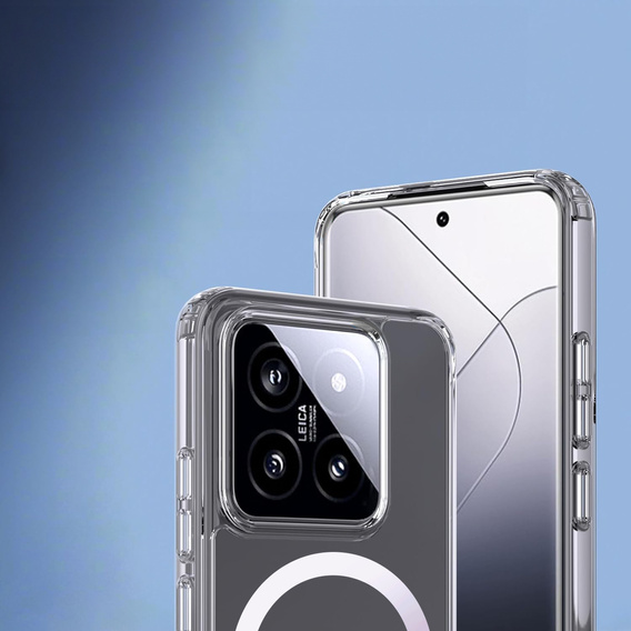Pouzdro pro Xiaomi 14T Pro, Fusion Hybrid, pro MagSafe, průhledné