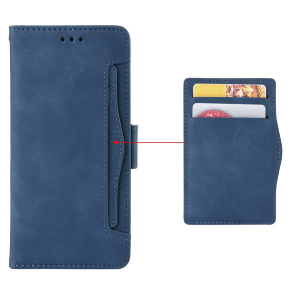 Klopové pouzdro pro Realme 14X / Realme C75, Card Slot, námořnicky modré