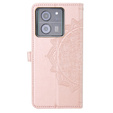 Klopové pouzdro pro Xiaomi 13T / 13T Pro, Mandala, růžové rose gold