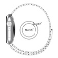 Ocelový náramek pro Apple Watch 1/2/3/4/5/6/7/8/SE/ULTRA 42/44/45/49 MM - stříbrný