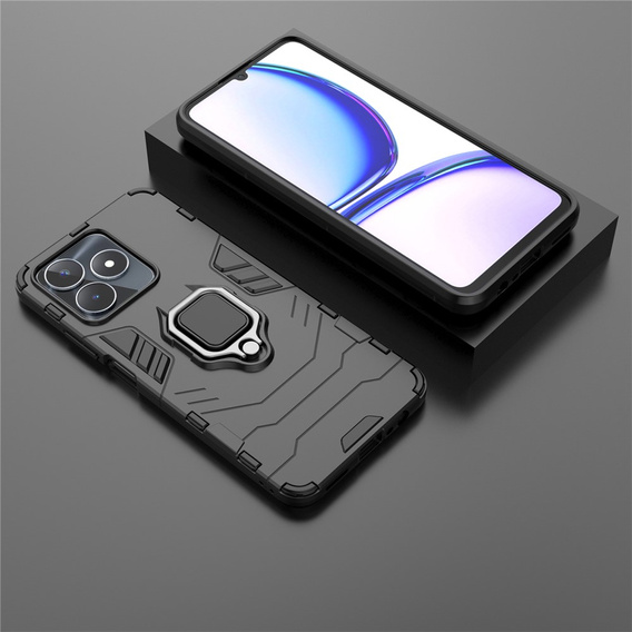 Pouzdro pro Realme C51, Kickstand Ring, černé
