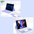 Pouzdro + klávesnice iPad Air 10.9 4 2020 / 5 2022, Touchpad, fialové