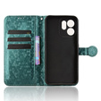 Klopové pouzdro pro Oppo Reno 14F, Wallet Rhombus, zelené