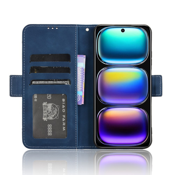 Klopové pouzdro pro Infinix Hot 50i 4G, Card Slot, námořnicky modré
