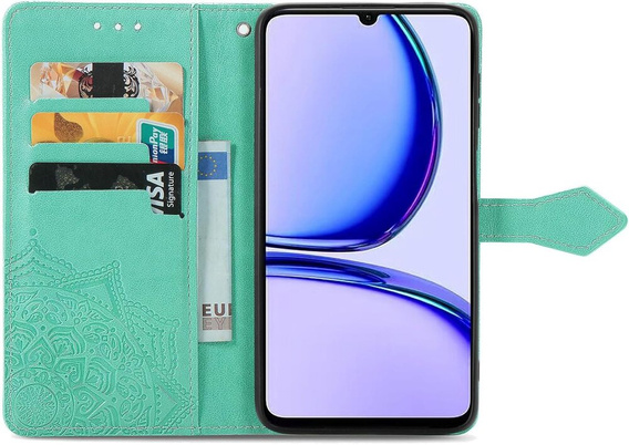 Klopové pouzdro pro Realme Note 50, Mandala, zelené