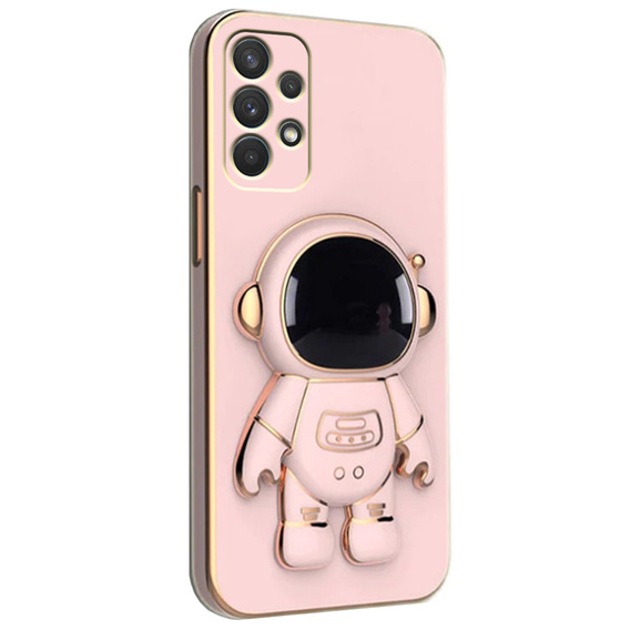 Pouzdro pro Samsung Galaxy A32 4G, Astronaut, růžové rose gold