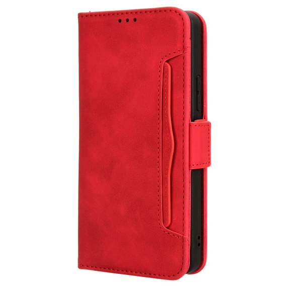 Klopové pouzdro pro Xiaomi Redmi A3, Card Slot, červené