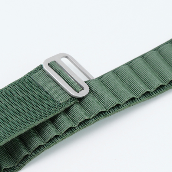 Nylonový řemínek pro Apple Watch 1/2/3/4/5/6/7/8/SE/ULTRA 42/44/45/49 mm, zelený