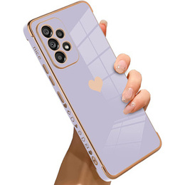 Pouzdro pro Samsung Galaxy A53 5G, Electro heart, fialové