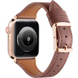 Pasek Skórzany do Apple Watch 1/2/3/4/5/6/7/8/SE 38/40/41mm, Brązowy