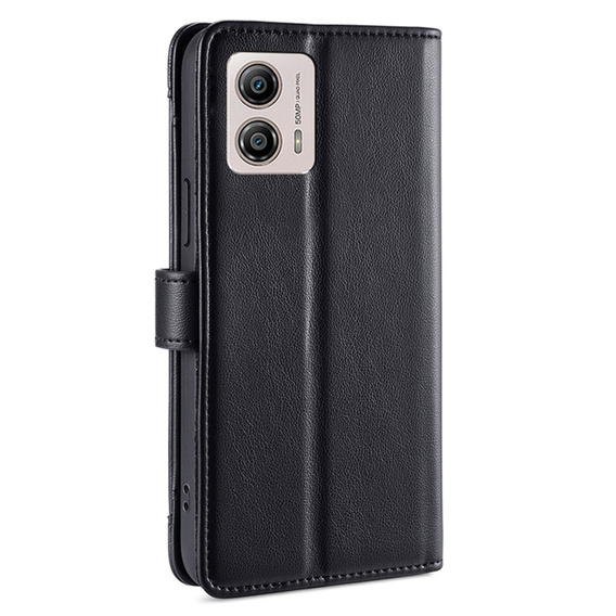 Klopové pouzdro pro Motorola Moto G53 5G/ G23 4G/ G13 4G, Wallet Zipper Pocket, černé