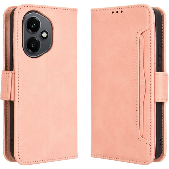 Klopové pouzdro pro Honor 400 5G, Card Slot, růžové