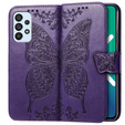 Klopové pouzdro pro Samsung Galaxy A53 5G, Butterfly, fialové