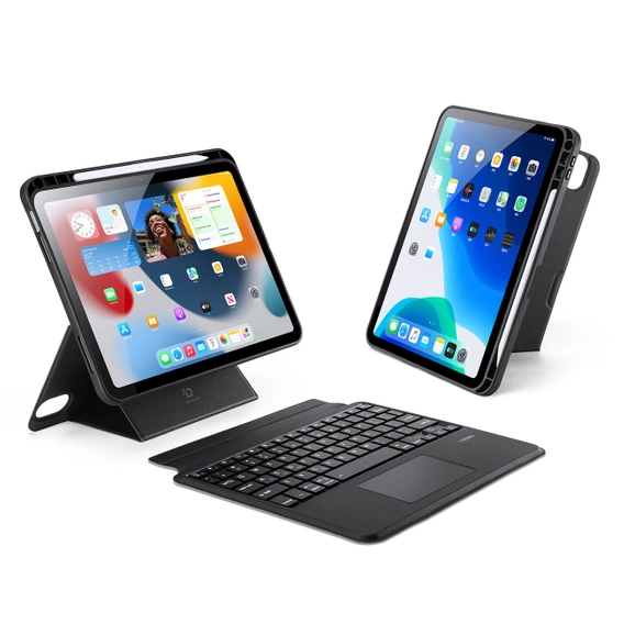 Pouzdro + klávesnice iPad Pro 12.9 2021 / 2020, Dux Ducis Magnetic Keyboard, černé