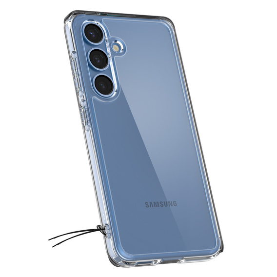 Pouzdro Spigen pro Samsung Galaxy S25, Ultra Hybrid, průhledné + 9H tvrzené sklo