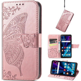 Klopové pouzdro pro OnePlus Nord 4, Butterfly, růžové rose gold