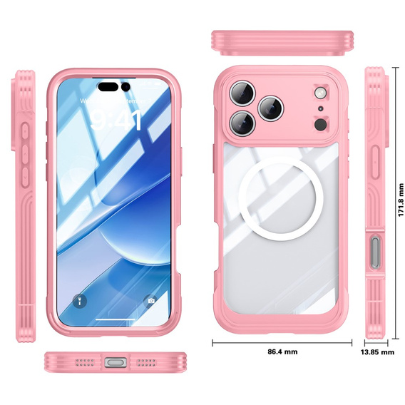 Nárazuvzdorné pouzdro se sklem MagSafe pro iPhone 17 Pro Max