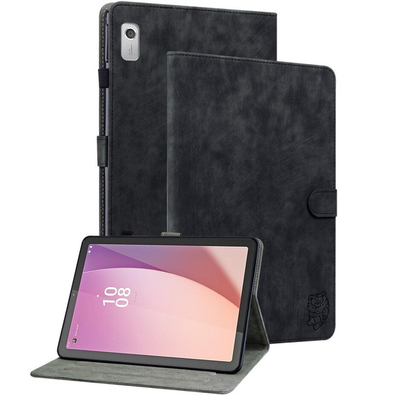 Pouzdro pro Lenovo Tab M9, Wallet Pen Slot, černé