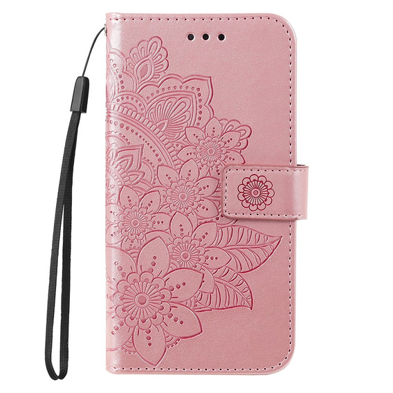 Klopové pouzdro pro Xiaomi Redmi Note 12 4G, Mandala Flower, růžové
