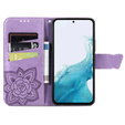Klopové pouzdro pro Samsung Galaxy A56, Butterfly, fialové