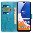 Klopové pouzdro pro Samsung Galaxy A55 5G, Wallet, Butterfly, fialové