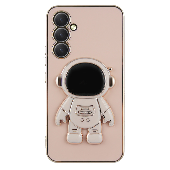 Pouzdro pro Samsung Galaxy A54 5G, Astronaut, růžové rose gold