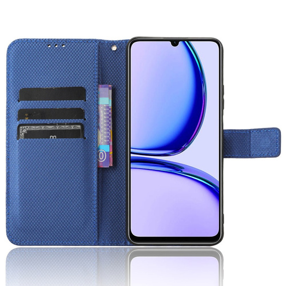 Klopové pouzdro pro Realme Note 50, Wallet Smart Magnet, modré